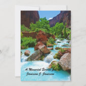 メモリアルサービス,ターコイズストリーム,赤い岩 招待状 (正面)