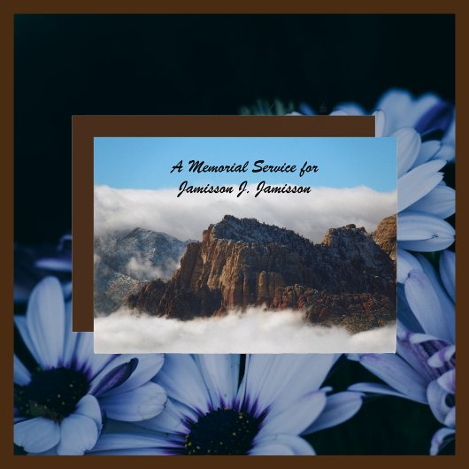 メモリアルサービス、星雲のお祝い生活 招待状