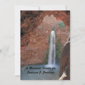 メモリアルサービス、滝、南西レッドロック 招待状 (正面)