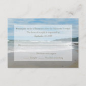 メモリアルサービスRSVP招待状 出欠カード (正面)