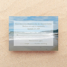 メモリアルサービスRSVP招待状 出欠カード