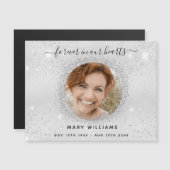 メモリアルシルバースパークルフォトラブマグネット (正面/裏面)