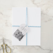 メモリアルシードパケット葬儀お気に入り写真モダン ギフトタグ (より糸つき)