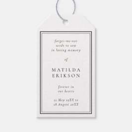 メモリアルシードパケット |エレガントお葬式 ギフトタグ