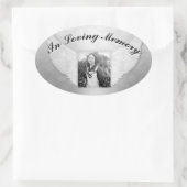 メモリアルシール – 写真の追加 楕円形シール (バッグ)