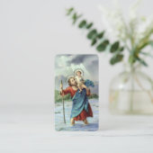 メモリアルセントクリストファー祈りの言葉共感表 名刺 (スタンド正面)