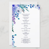 メモリアルソフトブルーフローラ葬儀プログラム (裏面)