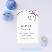 メモリアルチラシ – 小 チラシ (シングル)