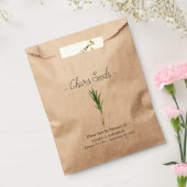 メモリアルチーブスシード葬儀 フェイバーバッグ (封をした状態)