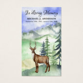 メモリアルディアウッドランド葬儀祈りの言葉カード (正面)