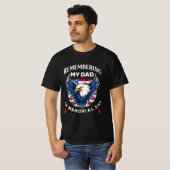 メモリアルデイに父を思い出す Tシャツ (正面フル)