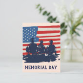 メモリアルデイのバーベキュー・パーティー ポストカード (スタンド正面)