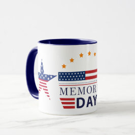 メモリアルデイアメリカ国旗スターパトリオティックコンボ マグカップ