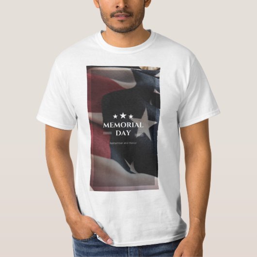 メモリアルデイデザイン Tシャツ (正面)