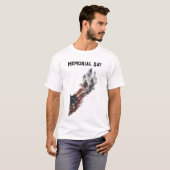 メモリアルデイ アメリカ国旗デザイン Tシャツ (正面フル)