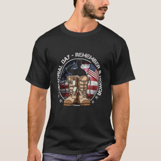 メモリアルデイ アメリカ国旗 思い出 感謝 愛国者 メンズ Tシャツ