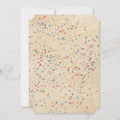 メモリアルデイ スター ストリング ライト BBQ 招待状 (裏面)