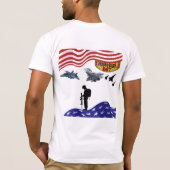メモリアルデイ ホワイト Tシャツ (裏面)