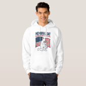 メモリアルデイ 戦没者 英雄 愛国兵士Tシャツ パーカ (正面フル)