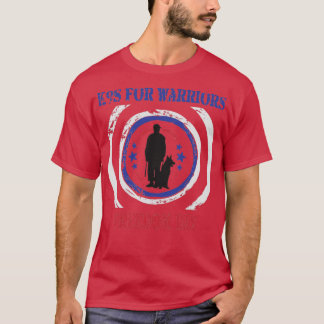 メモリアルデーおもしろいK9s For Warriors Freedom Day Ve Tシャツ