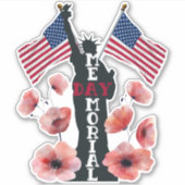 メモリアルデーお祝い シール (正面)