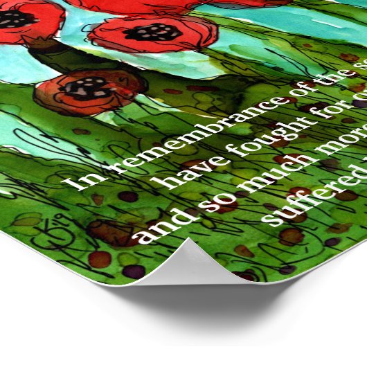 メモリアルデーと退役軍人の日のポスター ポスター (角)