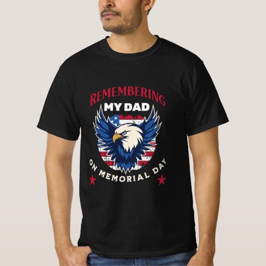 メモリアルデーに父を偲ぶ Tシャツ (正面)