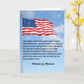 メモリアルデーのグリーティングカード カード (黄色い花)