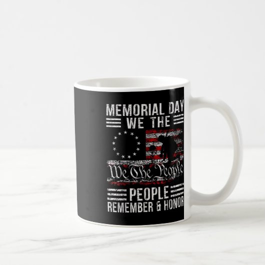 メモリアルデーの名誉と思い出す退役軍人の日2025 コーヒーマグカップ (右)