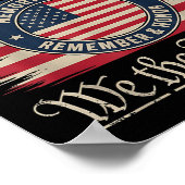 メモリアルデーの名誉と思い出す退役軍人の日2025 ポスター (角)