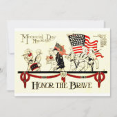 メモリアルデーの名誉勇敢の カード (正面)