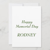 メモリアルデーの楽しいお誘い 招待状 (正面)