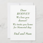 メモリアルデーの楽しいお誘い 招待状 (裏面)