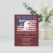 メモリアルデーの追悼イベント：国旗を掲げて、、、コックアウト ポストカード (スタンド正面)