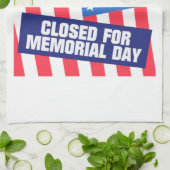 メモリアルデーの間閉められている キッチンタオル (折り畳み)