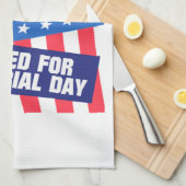 メモリアルデーの間閉められている キッチンタオル (四つ折り)