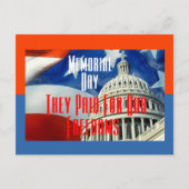 メモリアルデーはがき ポストカード (正面)