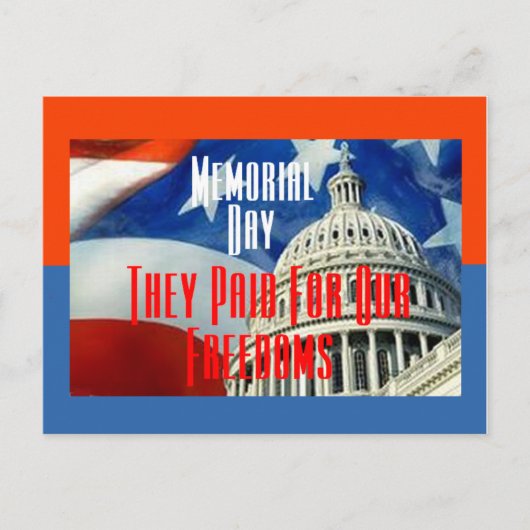 メモリアルデーはがき ポストカード (正面)