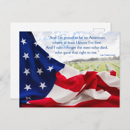 メモリアルデーはがき ポストカード (正面/裏面)