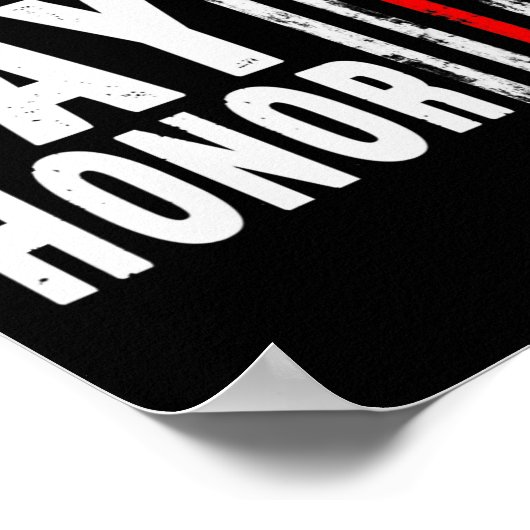 メモリアルデーは奉仕し犠牲にした人々を敬う ポスター (角)