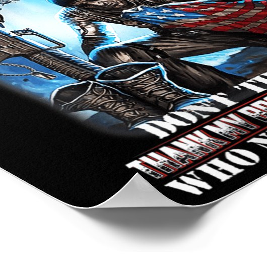 メモリアルデーは彼らのためだ退役軍人の日は私のために ポスター (角)