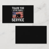 メモリアルデーアメリカ国旗の愛国兵 名刺 (正面/裏面)