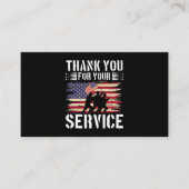 メモリアルデーアメリカ国旗の愛国兵 名刺 (正面)