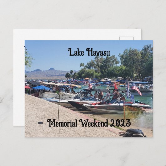 メモリアルデーウィークエンドインハバスレイク ポストカード (正面/裏面)