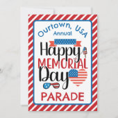 メモリアルデーウータウンパレード式招待状 招待状 (正面)