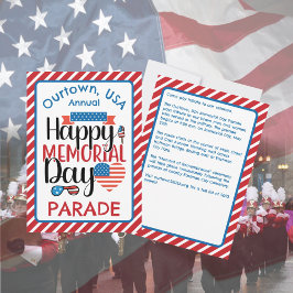 メモリアルデーウータウンパレード式招待状 招待状