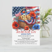 メモリアルデークッキーパーティの招待状 招待状 (スタンド正面)