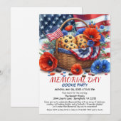 メモリアルデークッキーパーティの招待状 招待状 (正面/裏面)