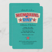 メモリアルデーシェブロン招待状 招待状 (正面/裏面)