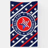 メモリアルデースターズアンドストライプスアメリカ国旗 横断幕 (縦)